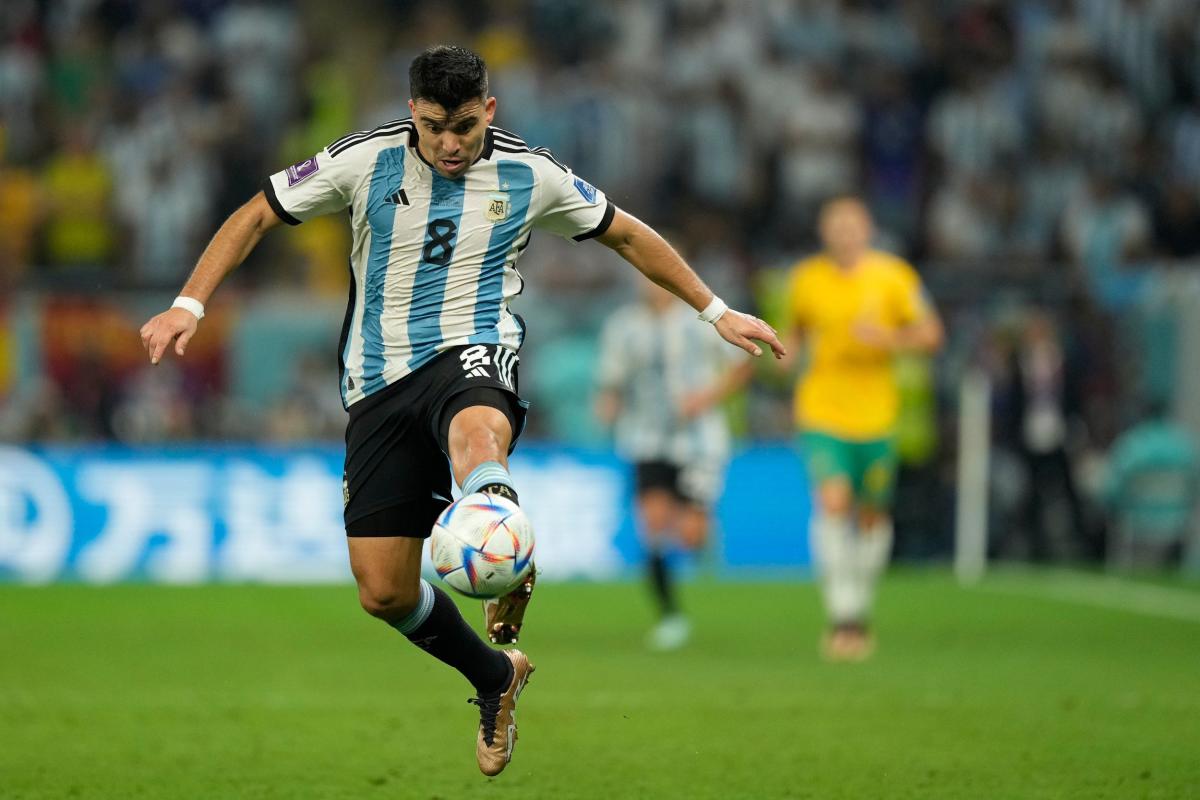 Marcos Acuña in action for Argentina 