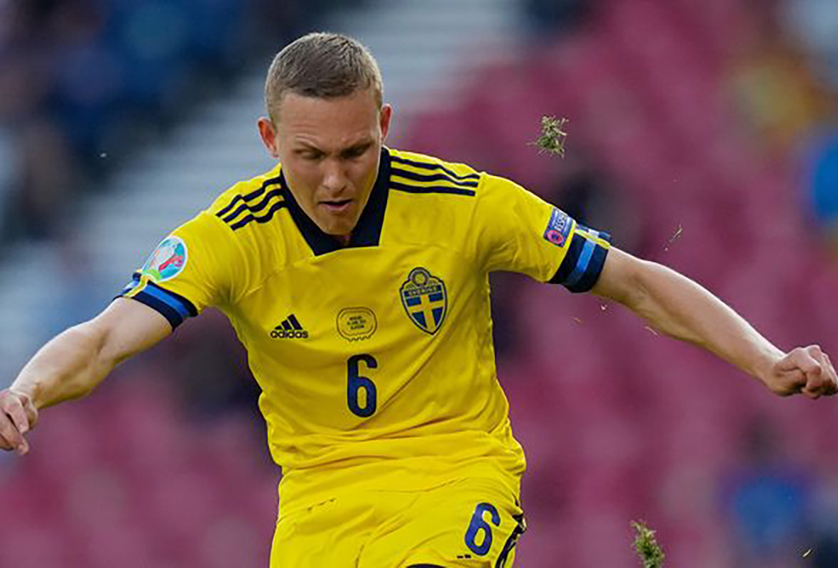Augustinsson with Sweden