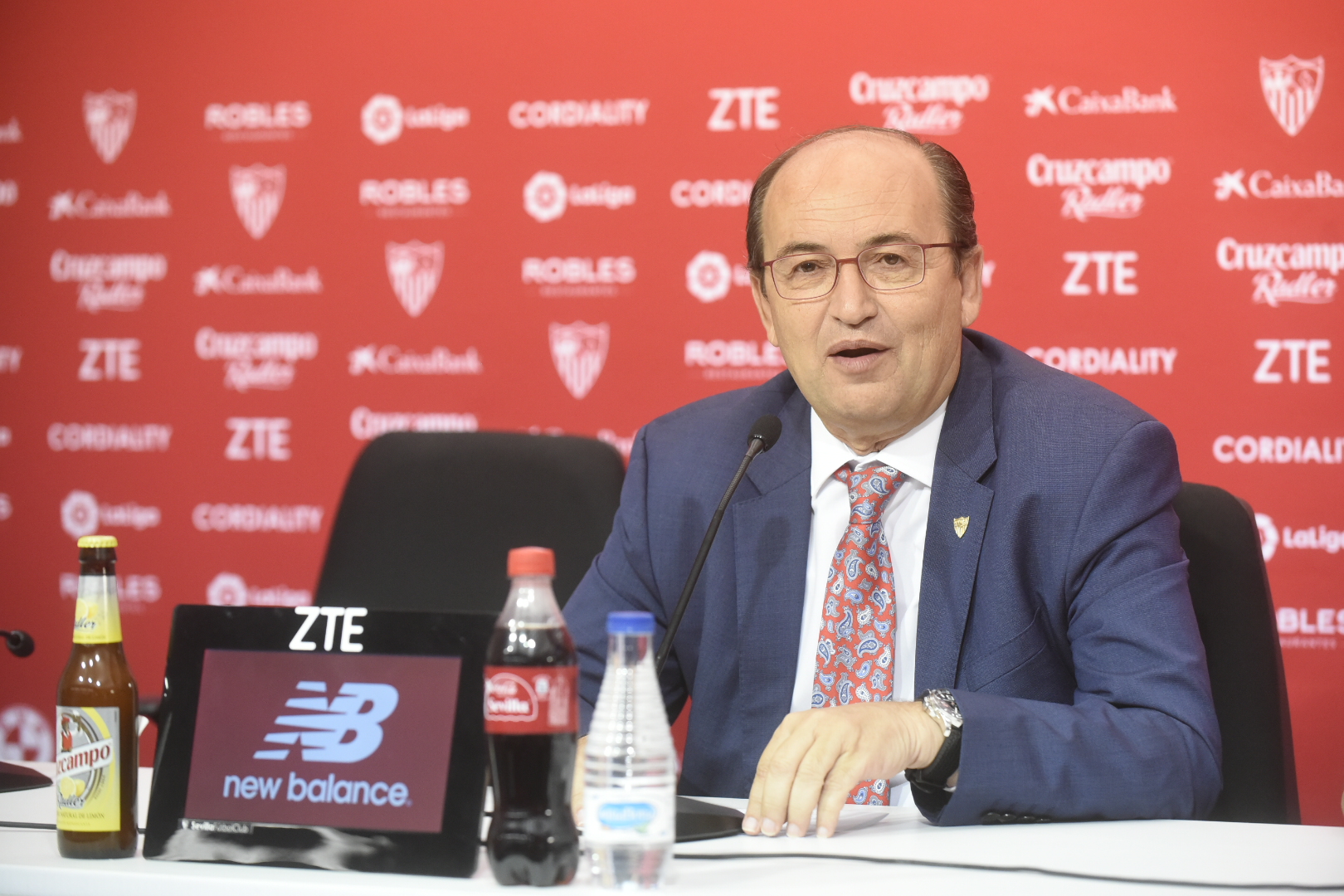 El presidente del Sevilla FC José Castro