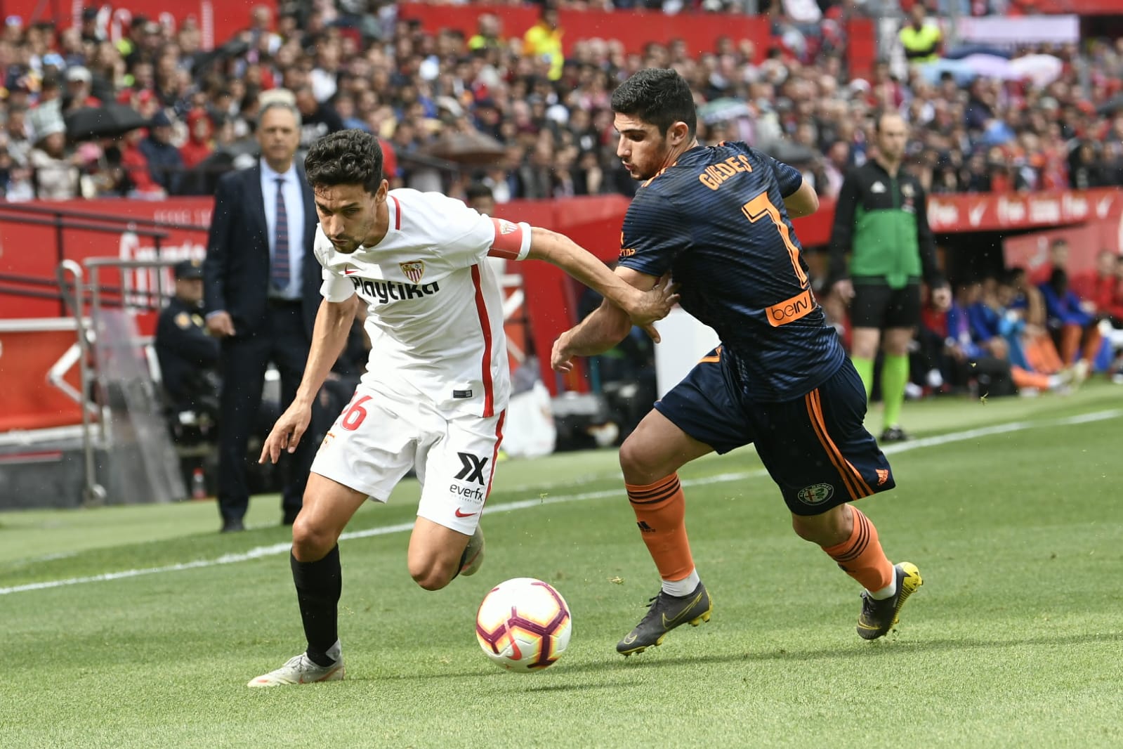Jesús Navas against Valencia CF