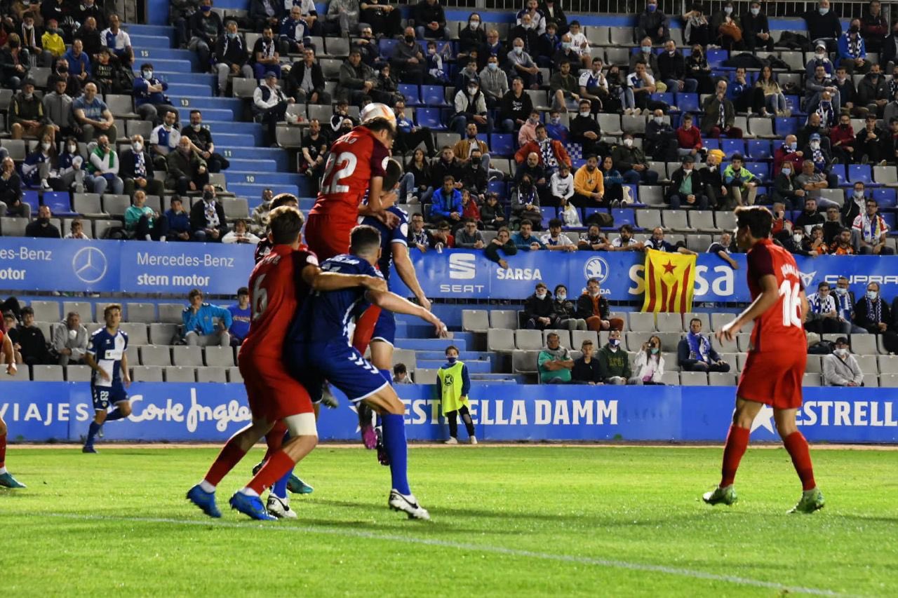 Imagen del Sevilla Atlético ante el Sabadell