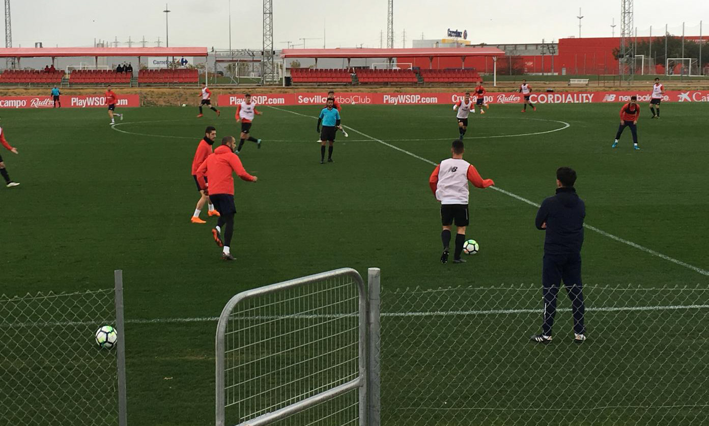 Entrenamiento del Sevilla FC 6 de marzo