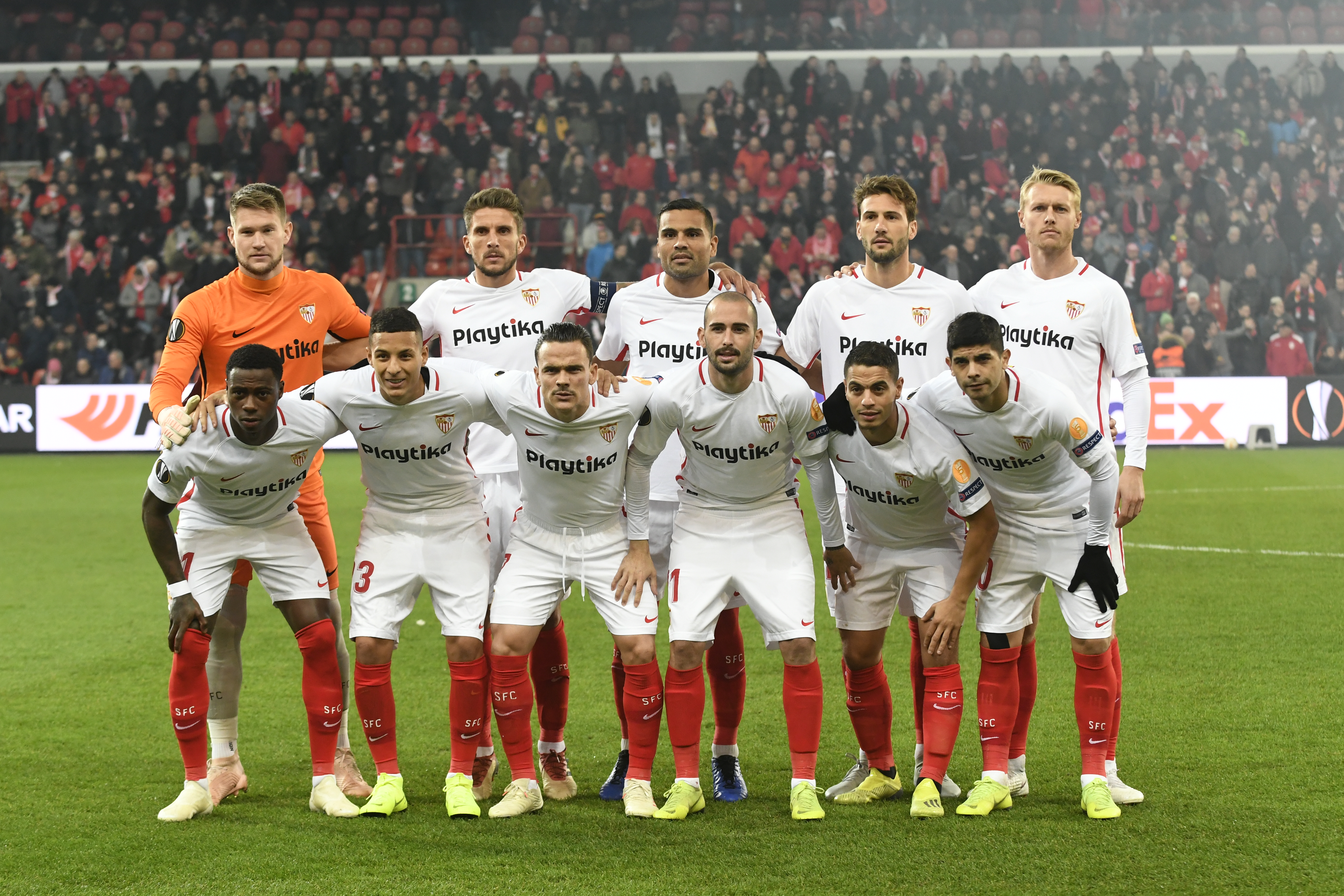 Sevilla FC's starting XI against Standard Liege