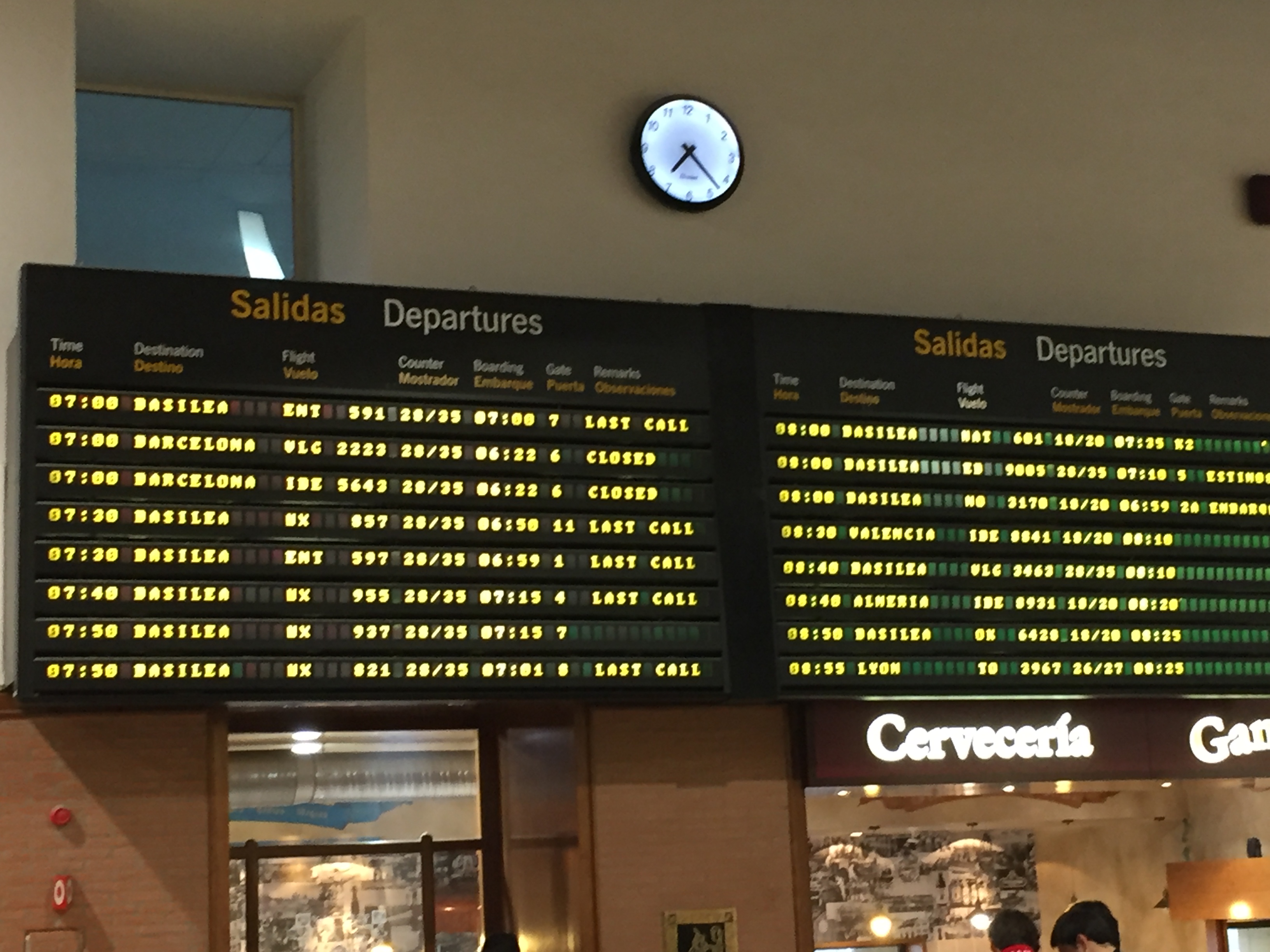 Panel de San Pablo con vuelos a Basilea