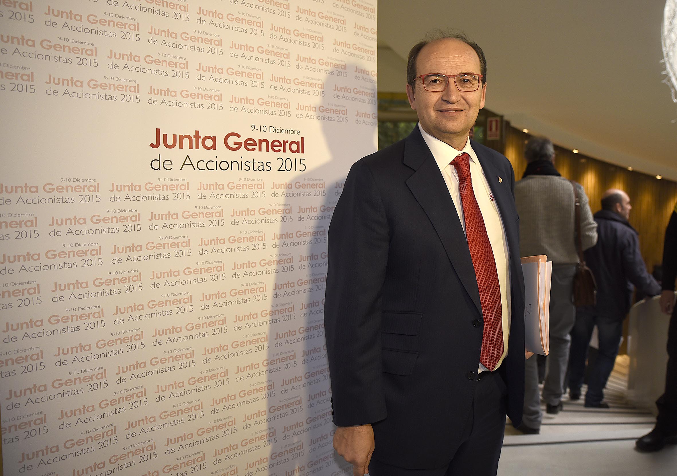 El presidente José Castro en la Junta General de Accionistas de 2015