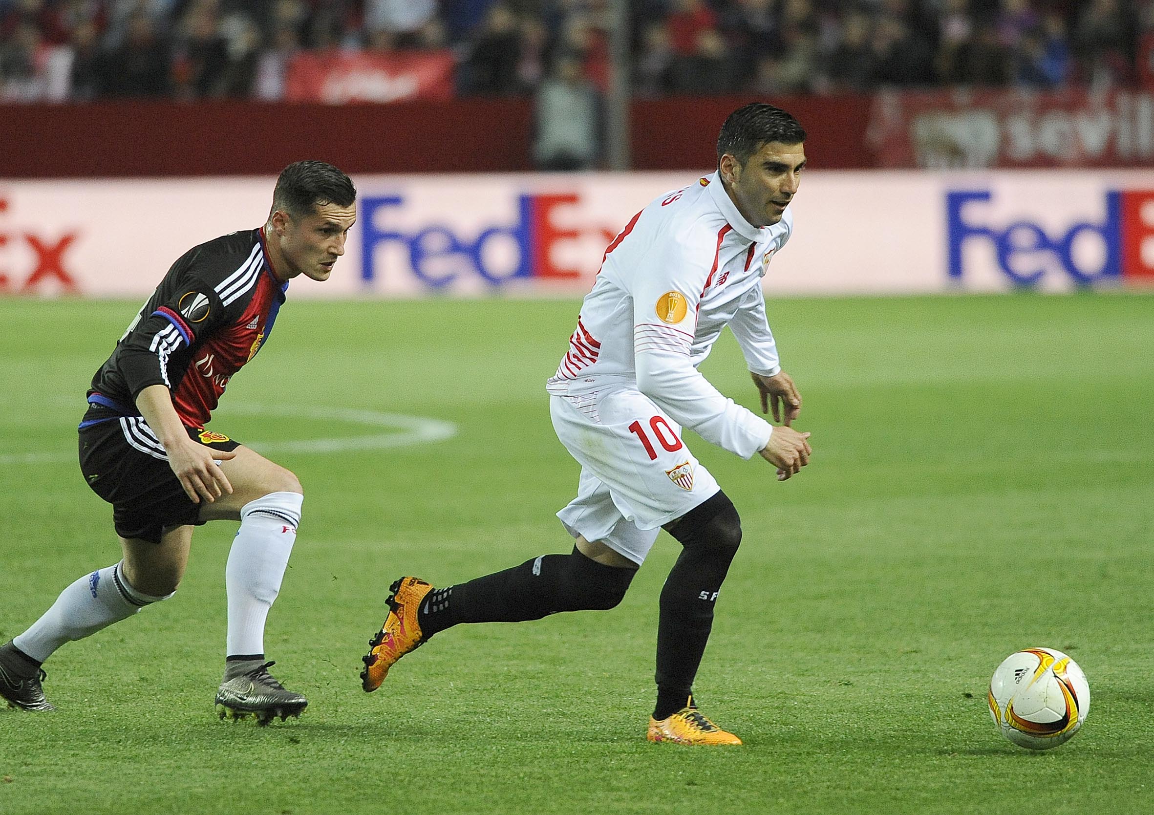 Reyes en el Sevilla FC-Basilea
