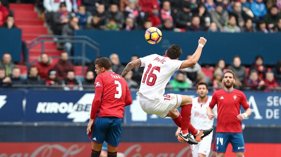 Jovetic, en el Osasuna-Sevilla FC