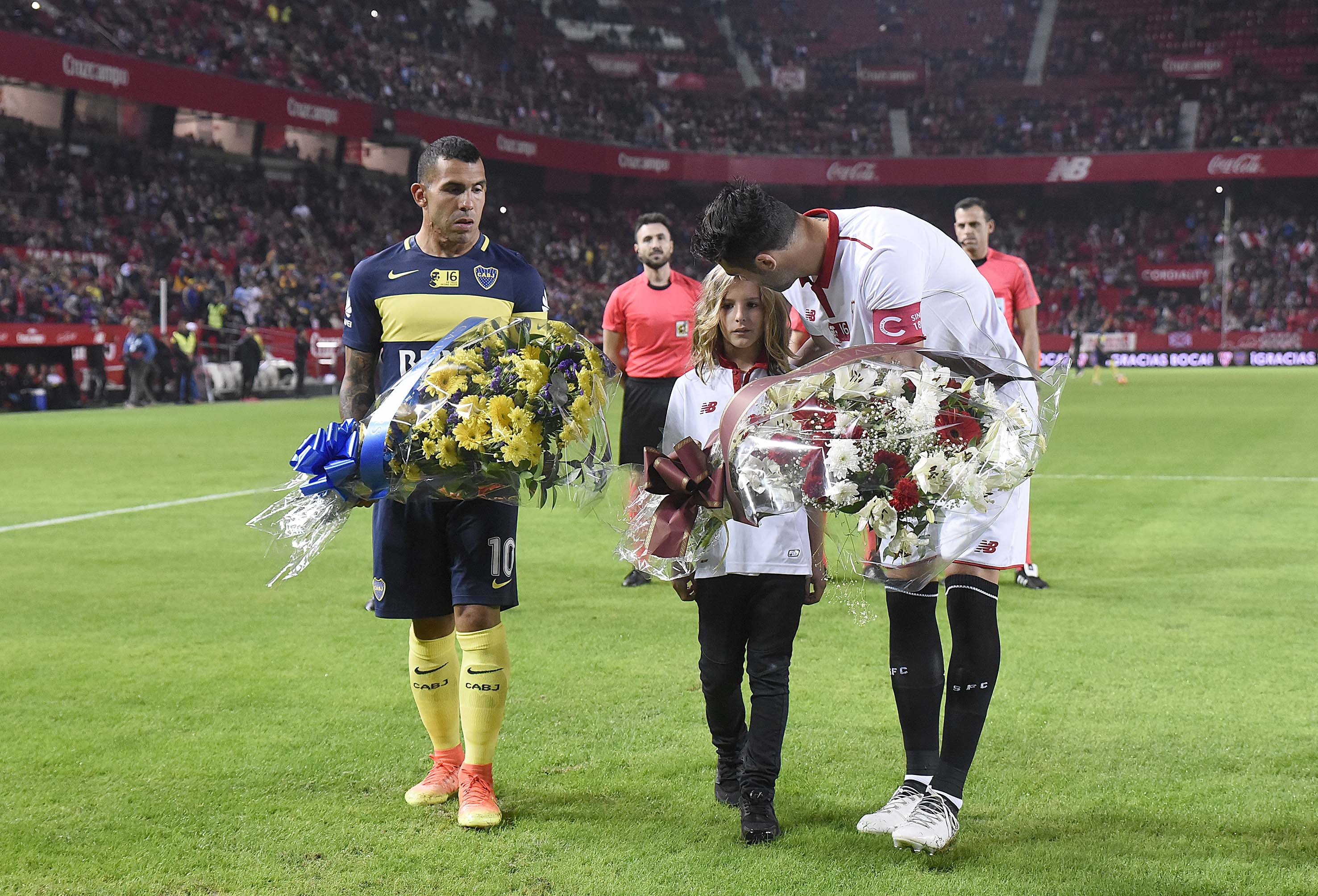  Floral offering in memory of Antonio Puerta