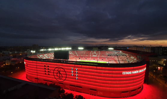 Imagen aérea del Ramóm Sánchez-Pizjuán.