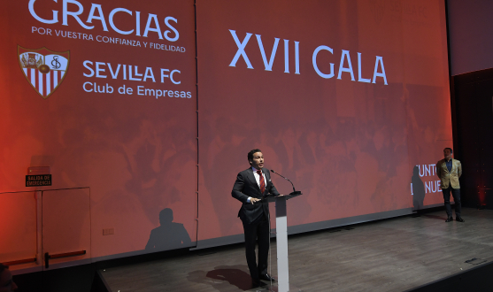 El presidente José María del Nido Carrasco, en la gala del Club de Empresas.