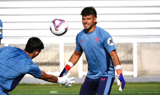 Imagen de Álvaro Fernández en el entrenamiento