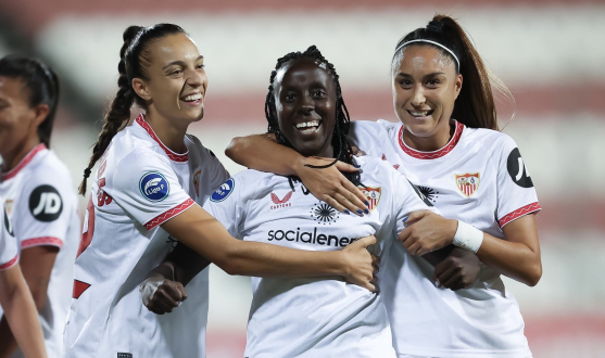 Celebración de gol de Fatou 