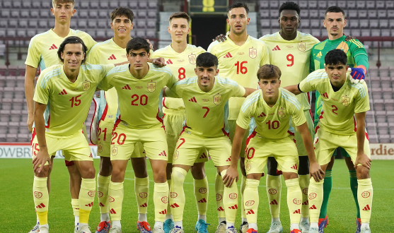 Imagen de la selección española sub-21 ante Escocia