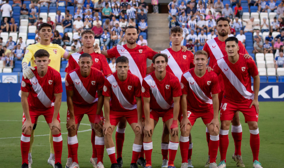 Once inicial del filial ante el RC Recreativo