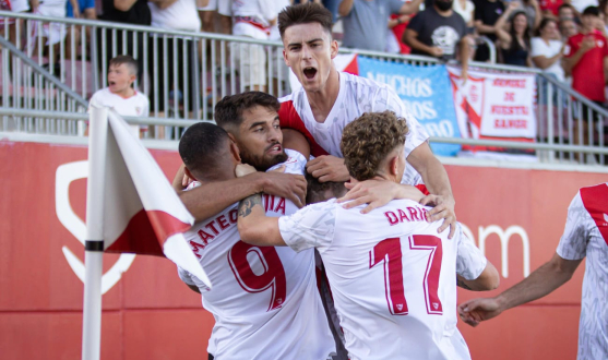 Celebración Sevilla atlético 