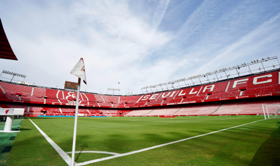 Imagen del Estadio Ramón Sánchez-Pizjuán en la previa del Gran Derbi