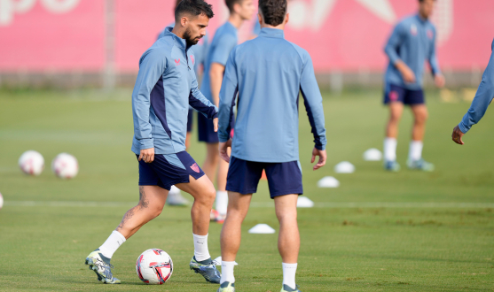 Imagen de Suso en el entrenamiento