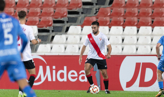 Imagen de Sergio M. frente al Fuenlabrada