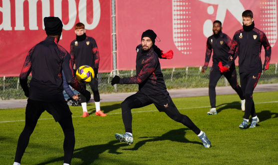 El Sevilla FC se ejercitó este miércoles