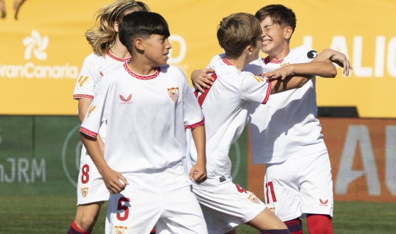 Los sevillistas celebran el pase a la gran final