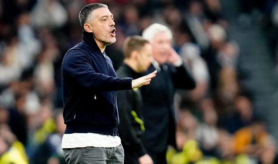 García Pimienta en el Santiago Bernabéu