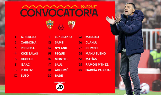 23 convocados para la visita a la UD Almería