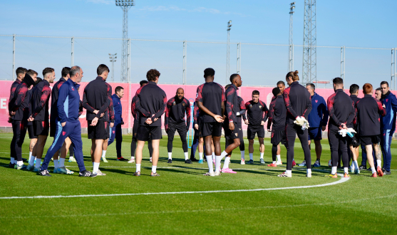 Último entrenamiento antes de viajar a Almería