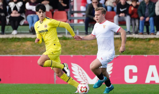 Imagen del encuentro de dieciseisavos de la Copa Juvenil ante el Villarreal CF