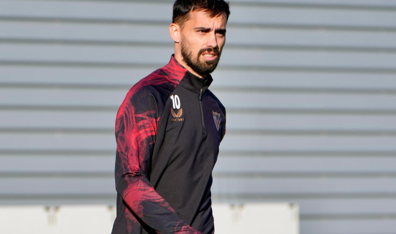 Entrenamiento del Sevilla FC