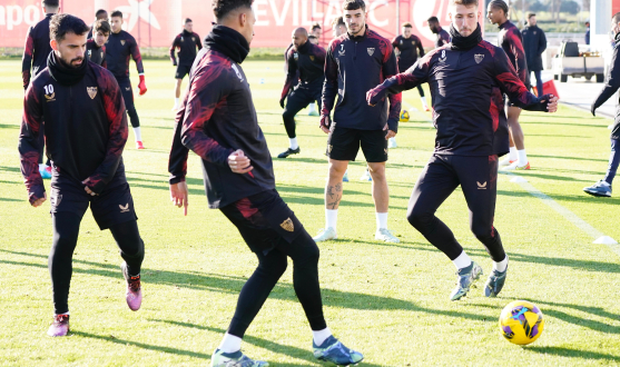 Entrenamiento del Sevilla FC