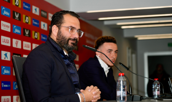 Víctor Orta, en la presentación de Rubén Vargas