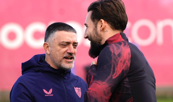 Entrenamiento del Sevilla FC