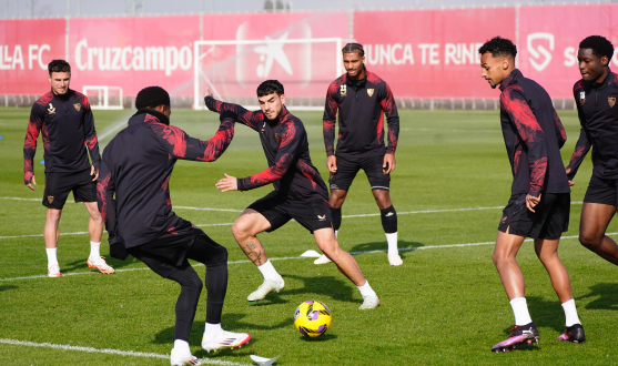 Imagen del entrenamiento del 7 de febrero