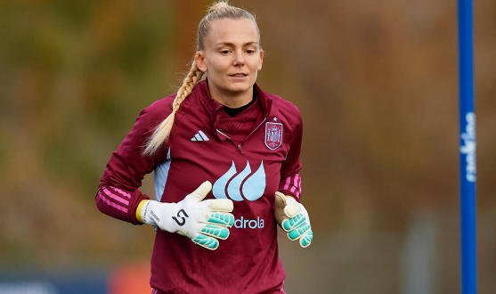 Esther Sullastres, con la selección española