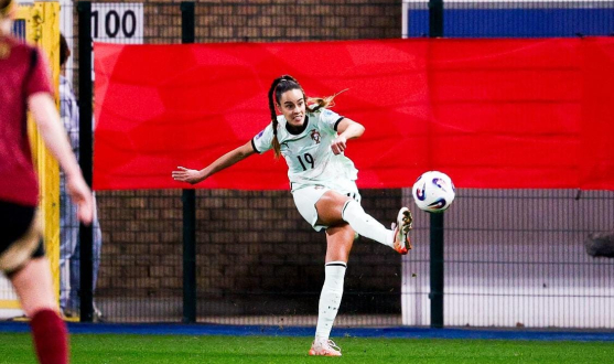 Diana Gomes con la selección de Portugal