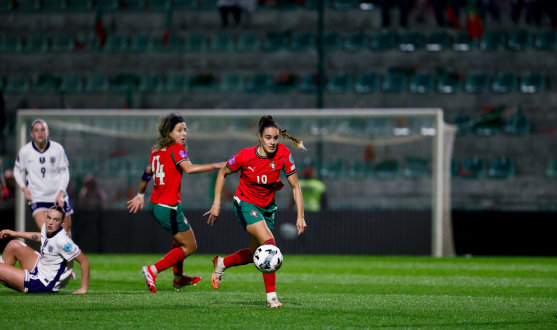 Diana Gomes con la selección de Portugal