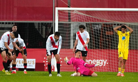 El Sevilla Atlético celebra la victoria ante el Intercity