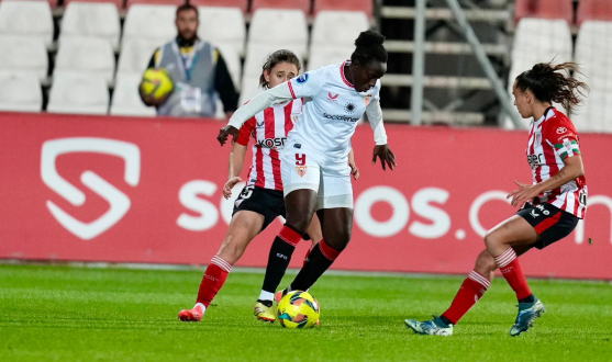 Imagen del encuentro de la primera vuelta ante el Athletic Club