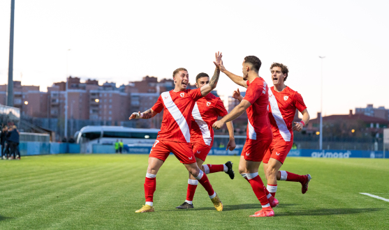 Imagen del Sevilla Atlético frente al CF Fuenlabrada