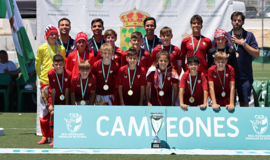 El Alevín A, campeón de Andalucía