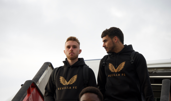 Llegada del Sevilla FC a Vigo