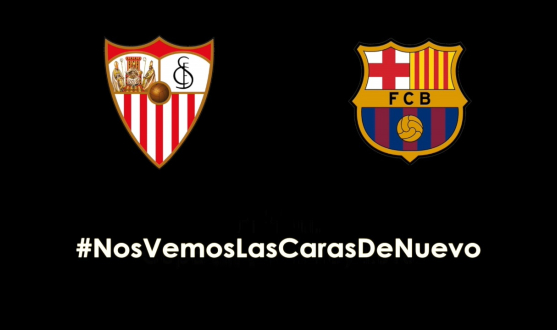 Escudos de Sevilla FC y FC Barcelona