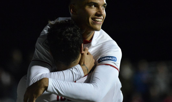 Correa celebra el gol ante el Formentera