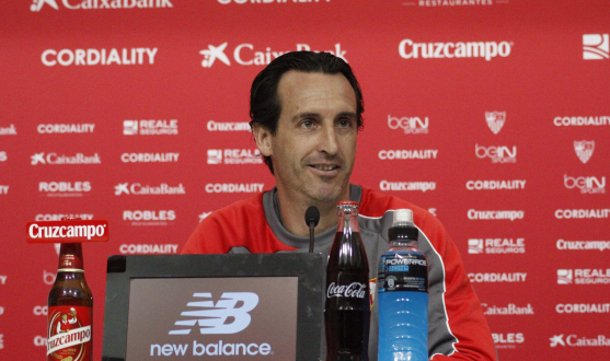 Unai Emery en rueda de prensa