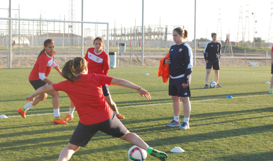 Entrenamiento del Sevilla FC Femenino