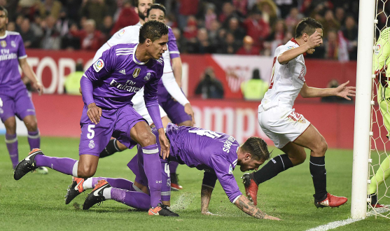 Autogol de Ramos que supuso el 1-1 ante el Madrid