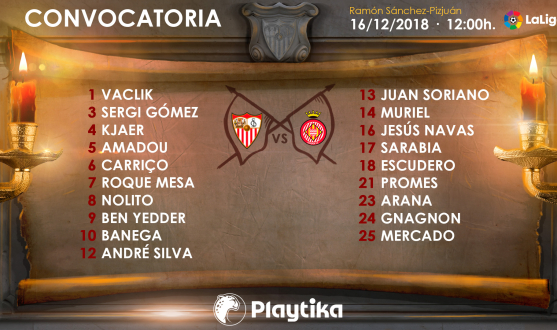 Machín convoca a 19 futbolistas contra el Girona