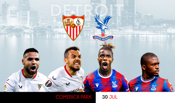 Friendly vs Crystal Palace on 30th July in Detroit