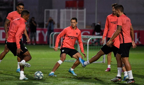 Sevilla FC training Monday 14th October