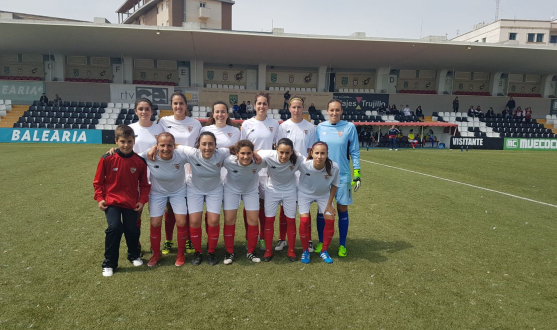 Once inicial del Sevilla Femenino ante el Luis Camoens
